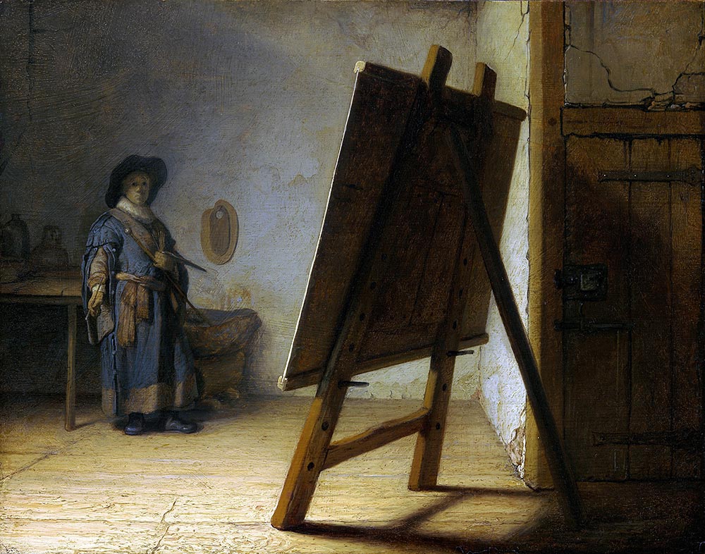 The Artist in His Studio by Rembrandt van Rijn, 1628